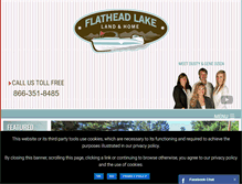 Tablet Screenshot of flatheadlakehomes.com